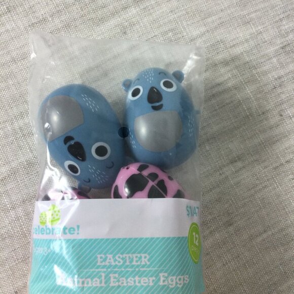 Lot of 2 Way to Celebrate Colorful Fillable Animal Easter Eggs 12 Count Each - Picture 4 of 7